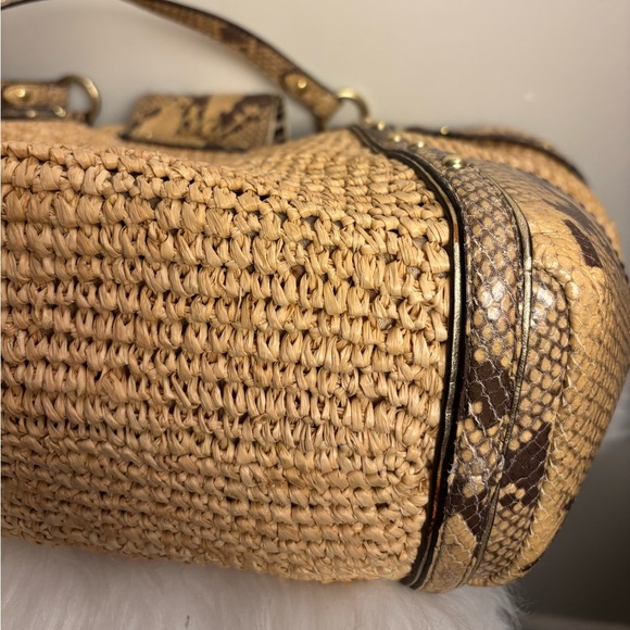 Coach Raffia Leather Trim Totes, Shoulder Bag - Picture 8 of 10